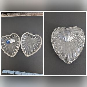 Yugoslavian Lead Crystal Heart Trinket Box
